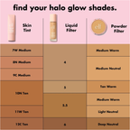 ELF Halo Glow Skin Tint Light Coverage Dewy Finish Foundation Mineral SPF 50 30ml