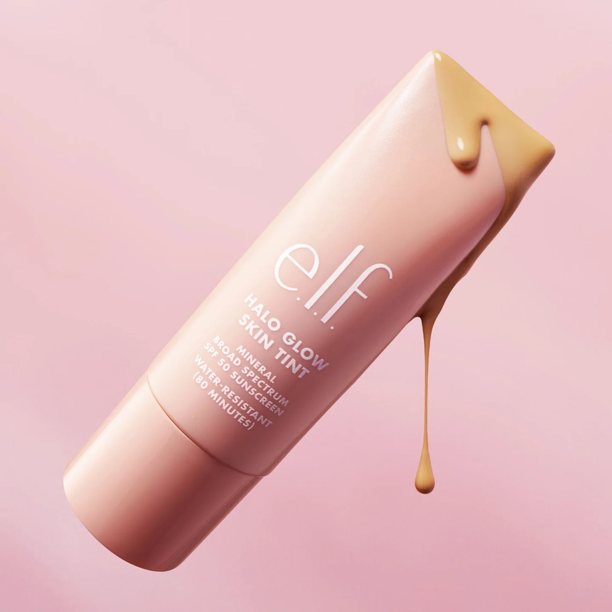 ELF Halo Glow Skin Tint Light Coverage Dewy Finish Foundation Mineral SPF 50 30ml