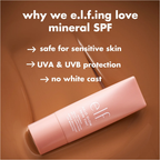 ELF Halo Glow Skin Tint Light Coverage Dewy Finish Foundation Mineral SPF 50 30ml