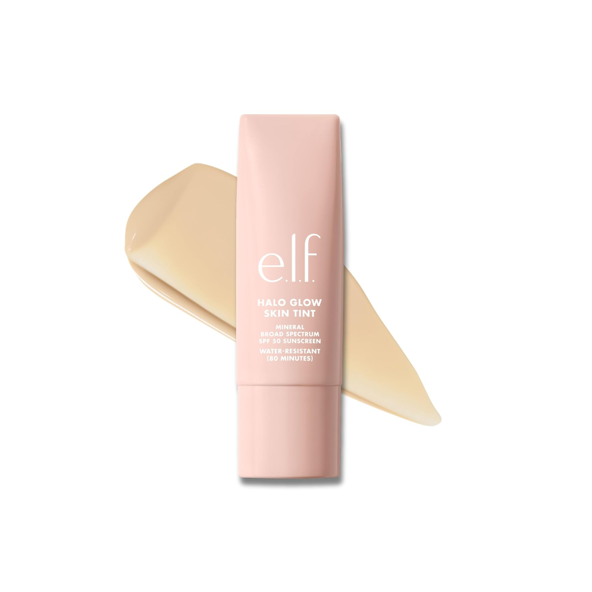 ELF Halo Glow Skin Tint Light Coverage Dewy Finish Foundation Mineral SPF 50 30ml