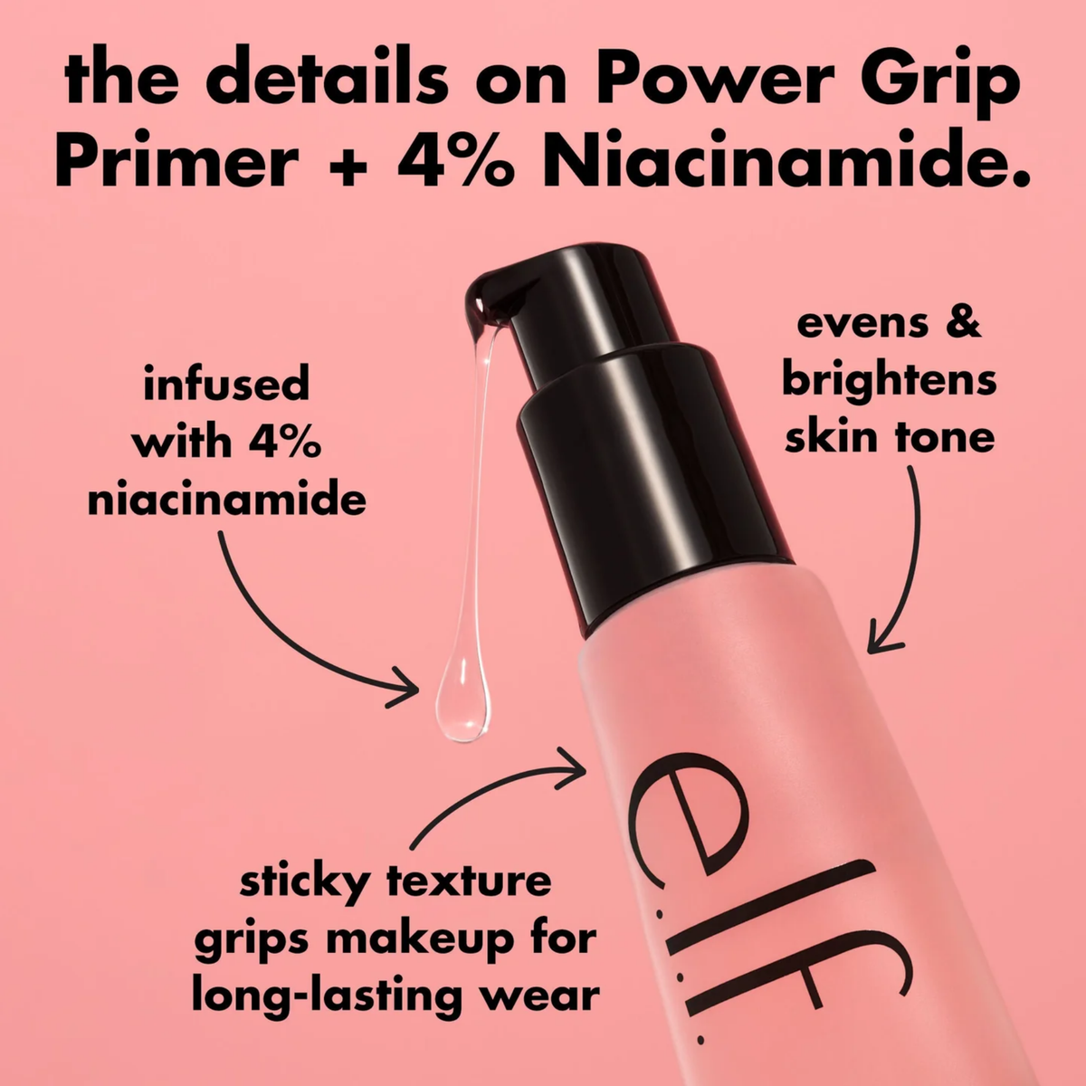 ELF Power Grip Primer+4% Niacinamide 24ml