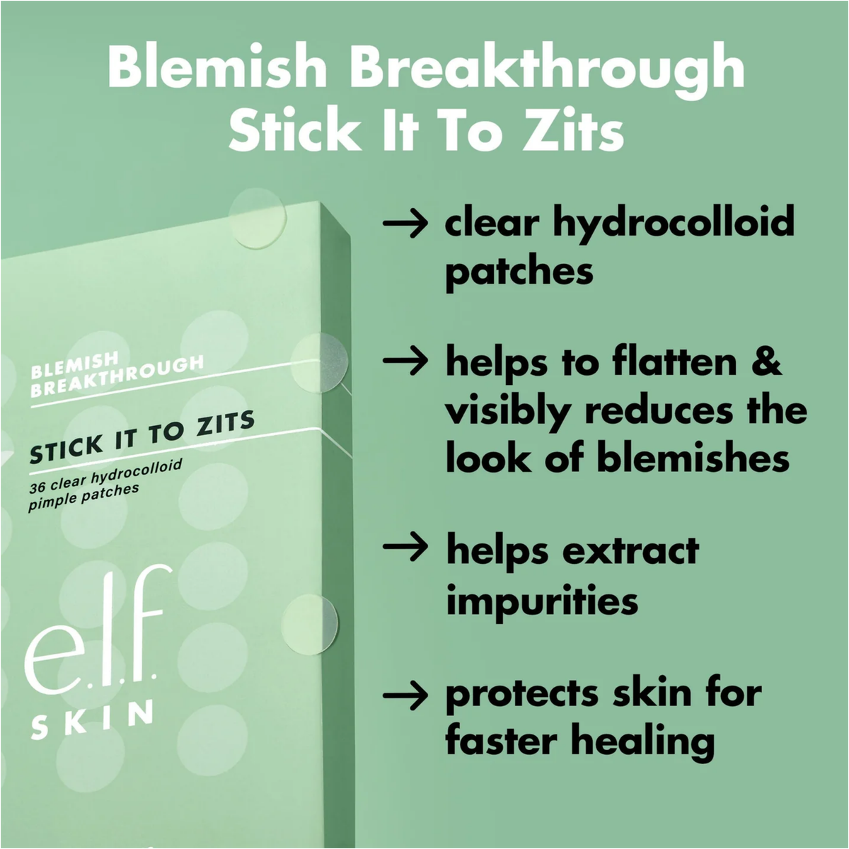 ELF SKIN Blemish Breakthrough Stick It To Zits 36 Pimple Patches