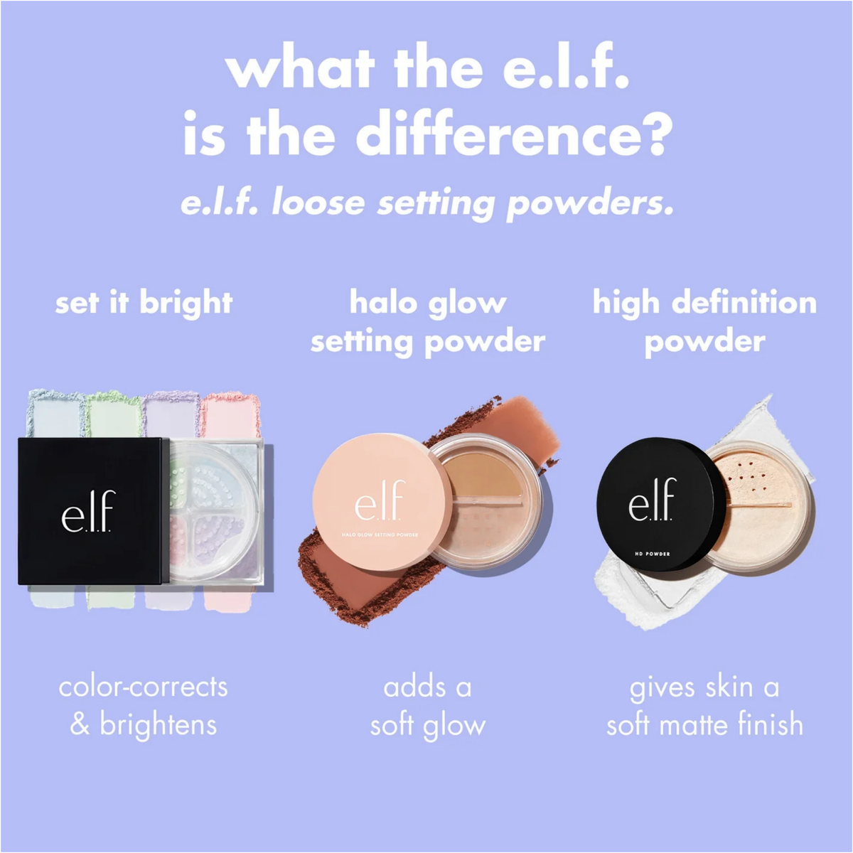 ELF Set It Bright Powder Quad 10.6gm