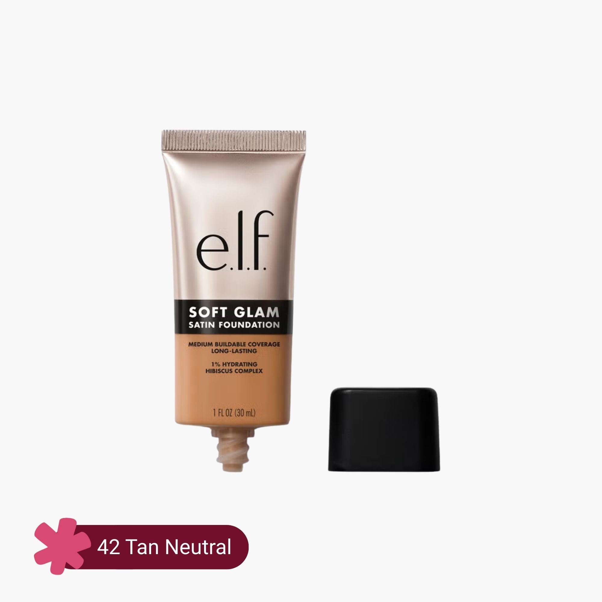 ELF Soft Glam Satin Foundation 42 Tan Neutral 30ml
