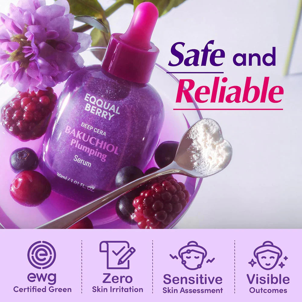 eqqualberry bakuchiol plumping serum reviews
