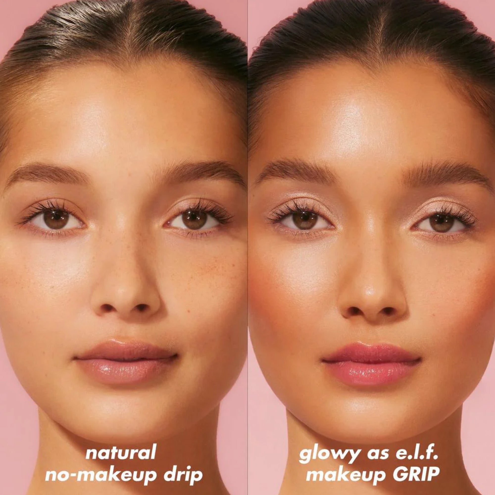 ELF Power Grip Primer+4% Niacinamide 24ml before and after