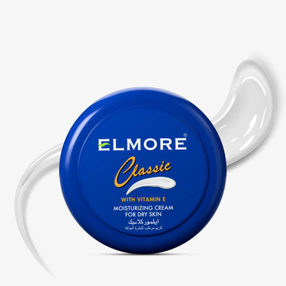 Elmore Classic Moisturizing Cream With Vitamin E For Dry Skin 200gm