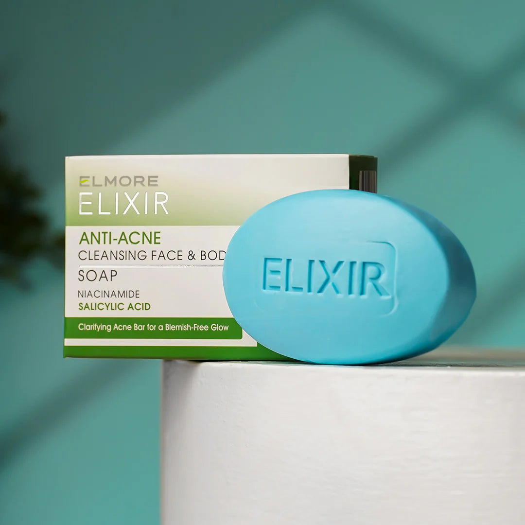 Elmore Elixir Anti-Acne Cleansing Face And Body Soap 100gm