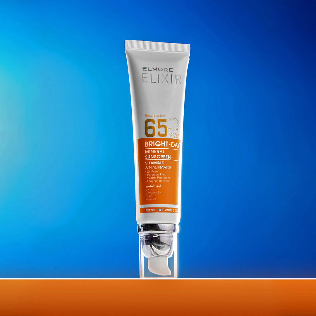 Elmore Elixir Bright-Day Mineral Sunscreen Broad Spectrum SPF65 PA+++ 100ml
