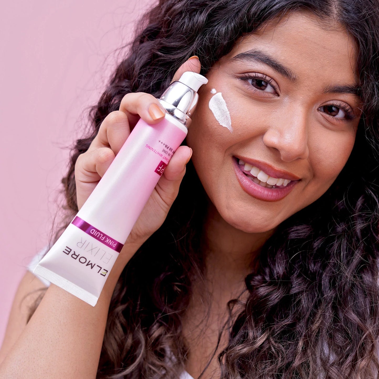 Elmore Elixir Instant Whitening Pink Fluid Sunscreen SPF 50 PA+++ 100ml