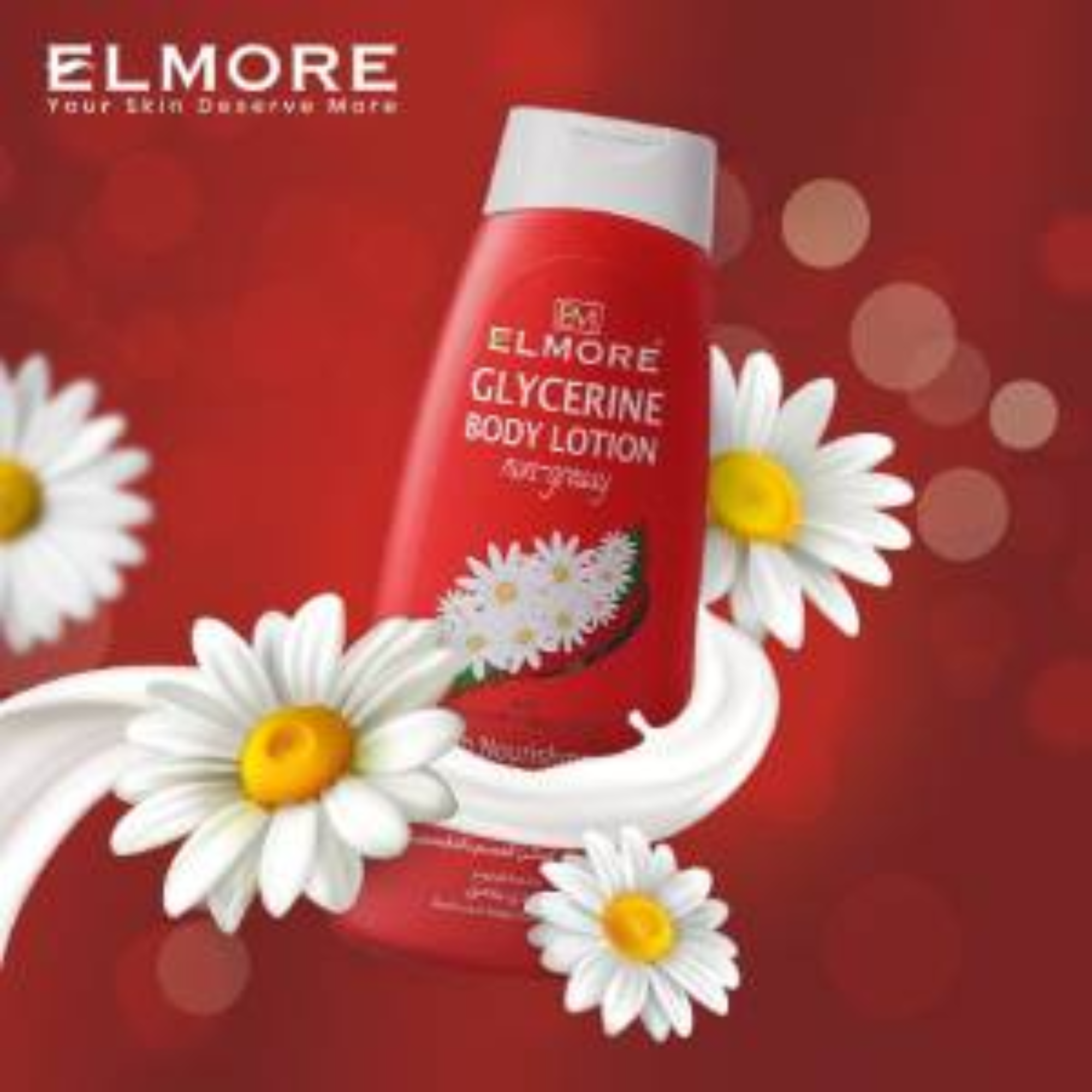 Elmore Glycerine Body Lotion With Chamomile Flower Extract