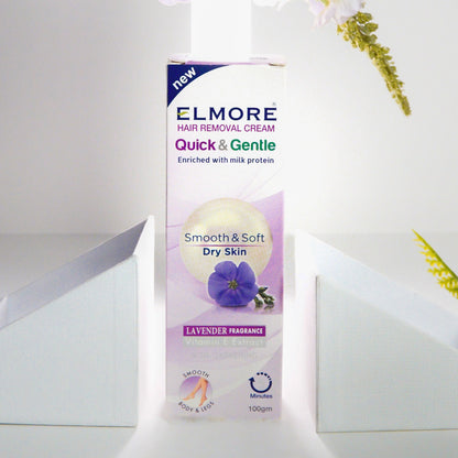 Elmore Hair Removal Cream Lavender Fragrance For Dry Skin