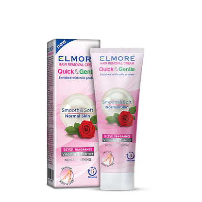 Elmore Hair Removal Cream Rose Fragrance For Normal Skin