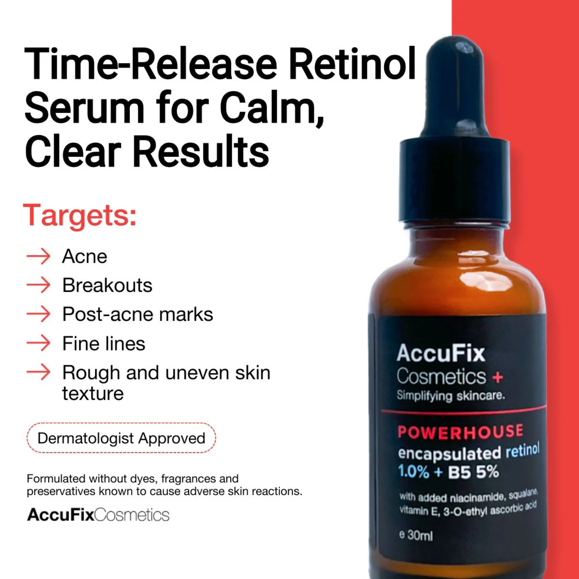 AccuFix Cosmetics Encapsulated Retinol + B5 Serum