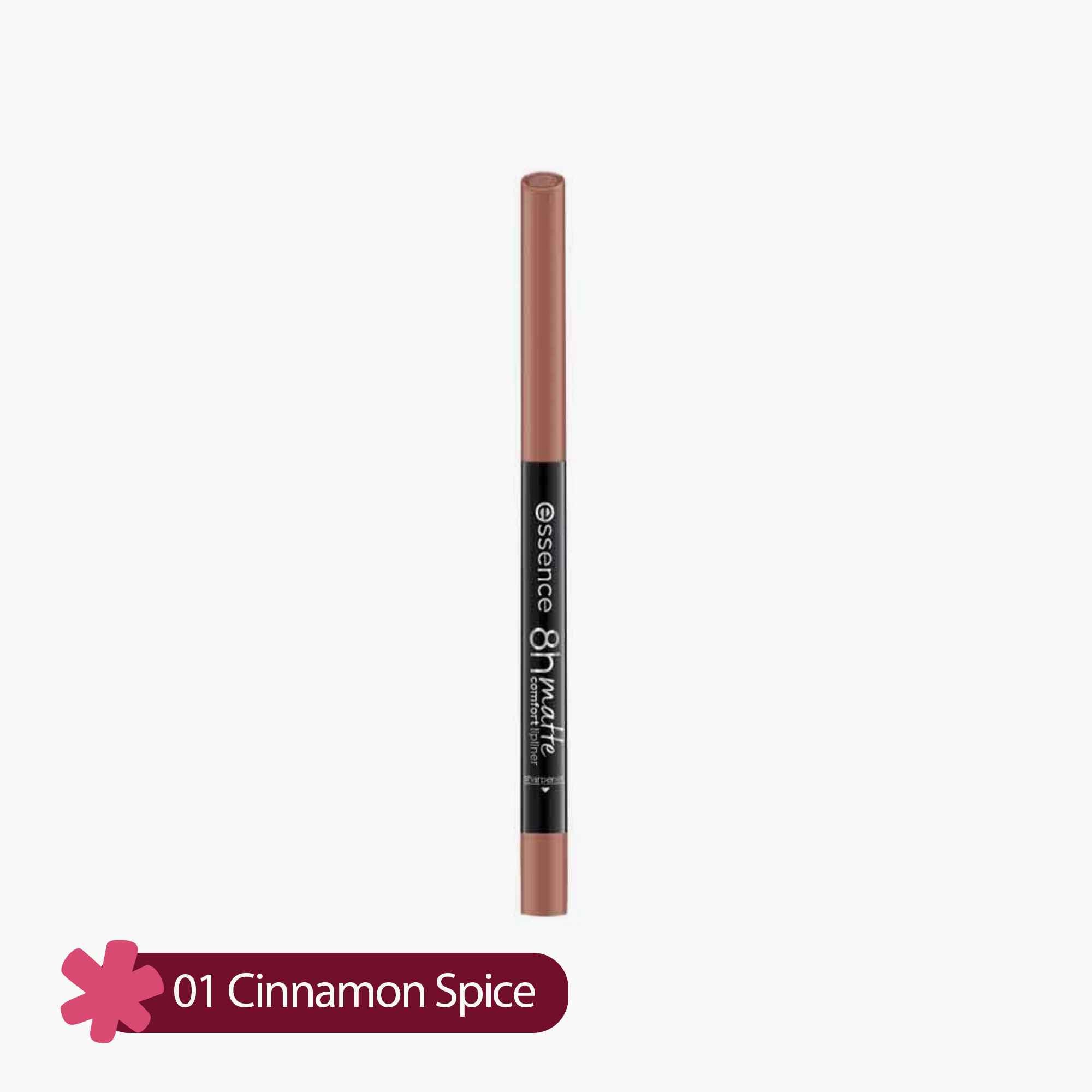 Essence 8H Matte Comfort Lip Liner 01 Cinnamon Spice 1 Piece