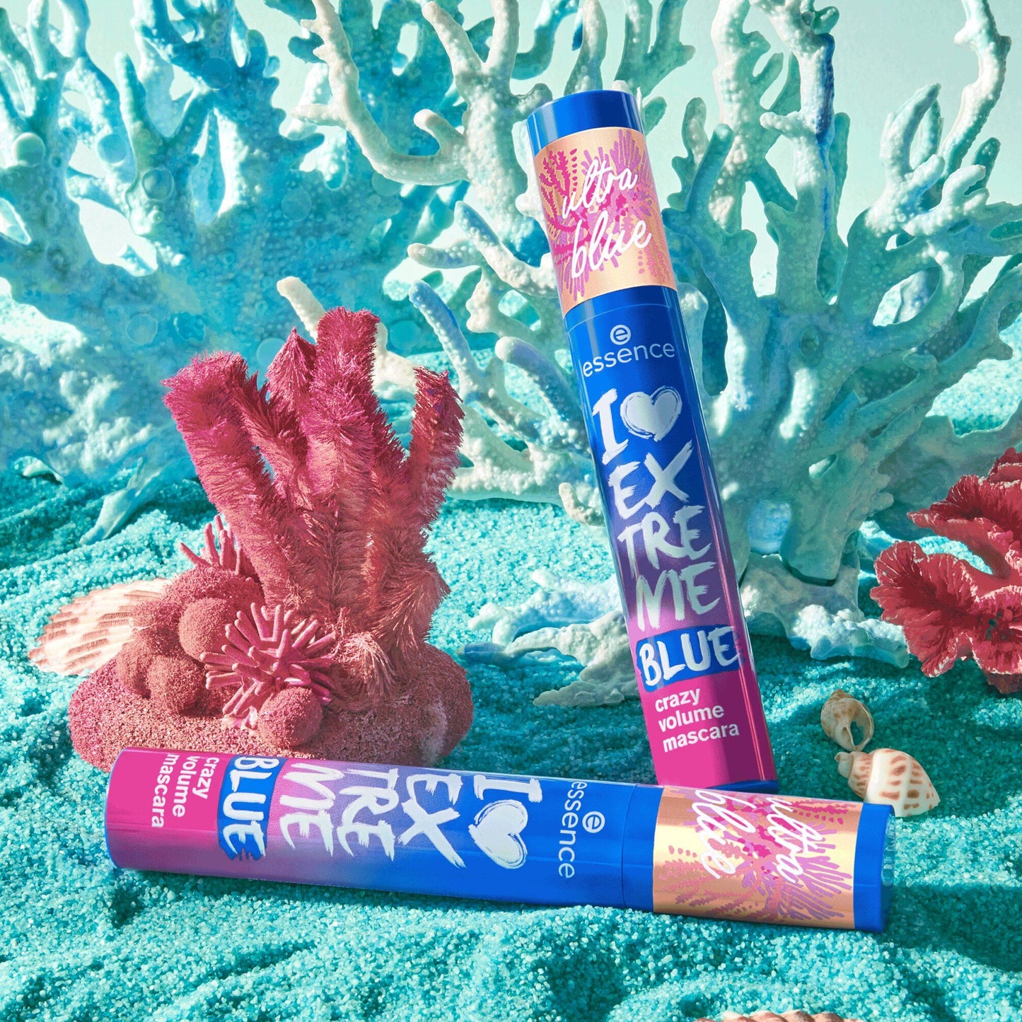 Essence Live Life In Coral I Love Extreme Blue Crazy Volume Mascara 1 Piece