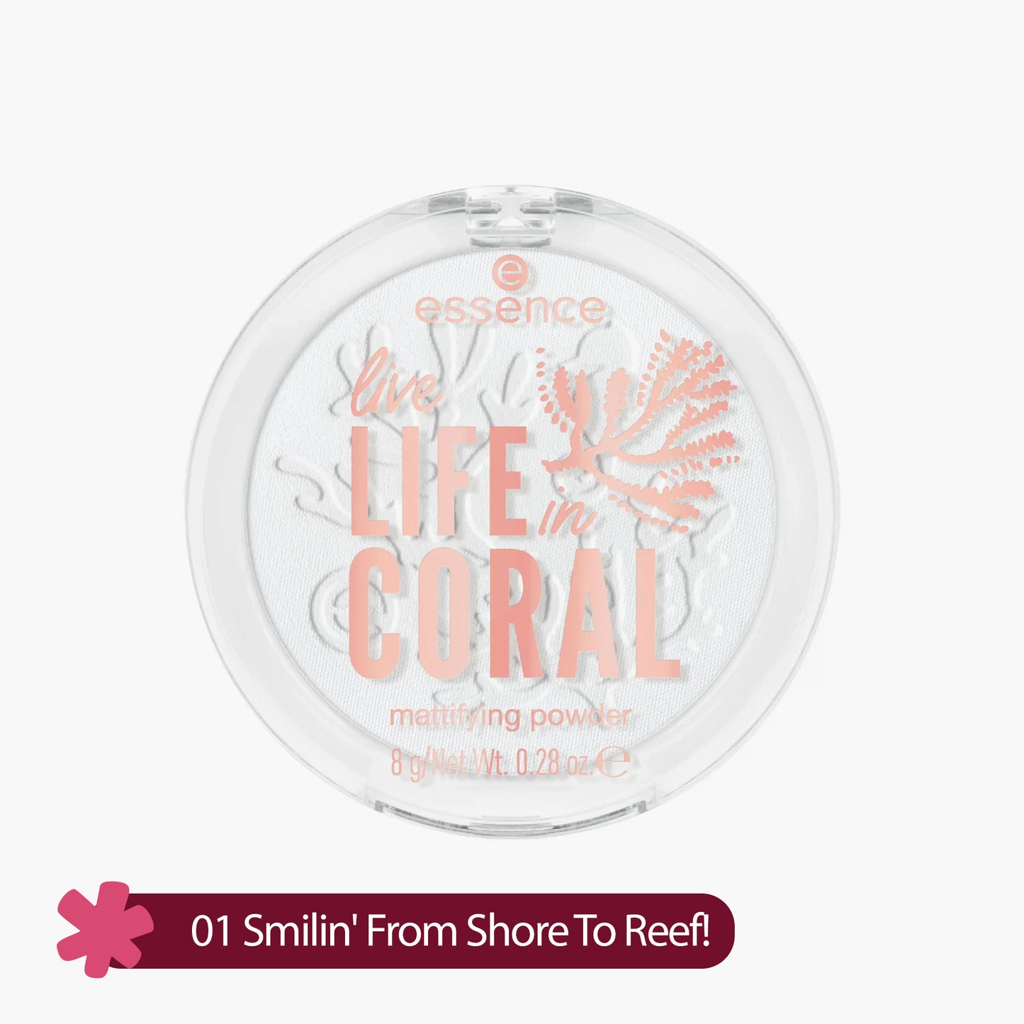 Essence Live Life In Coral Mattifying Powder 01 Smilin' From Shore To Reef! 8gm