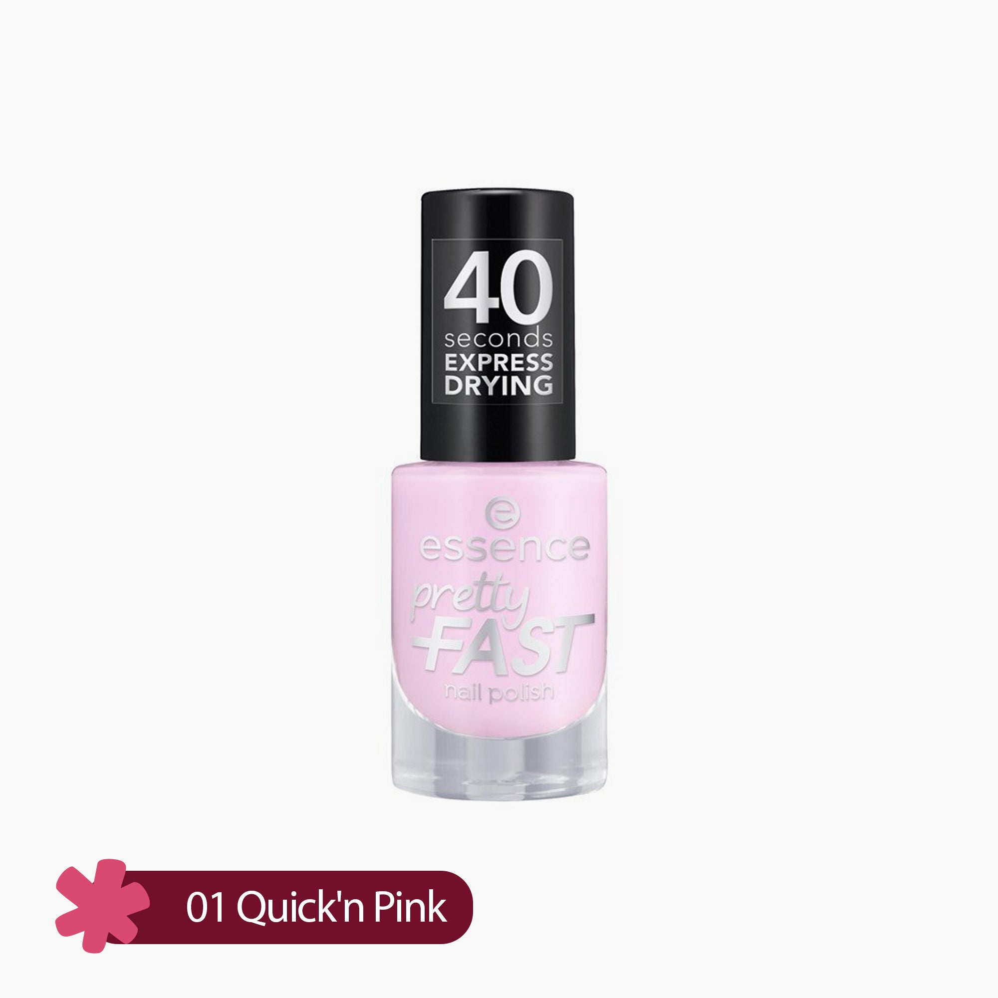 Essence Pretty Fast Nail Polish 01 Quick'n Pink 5ml