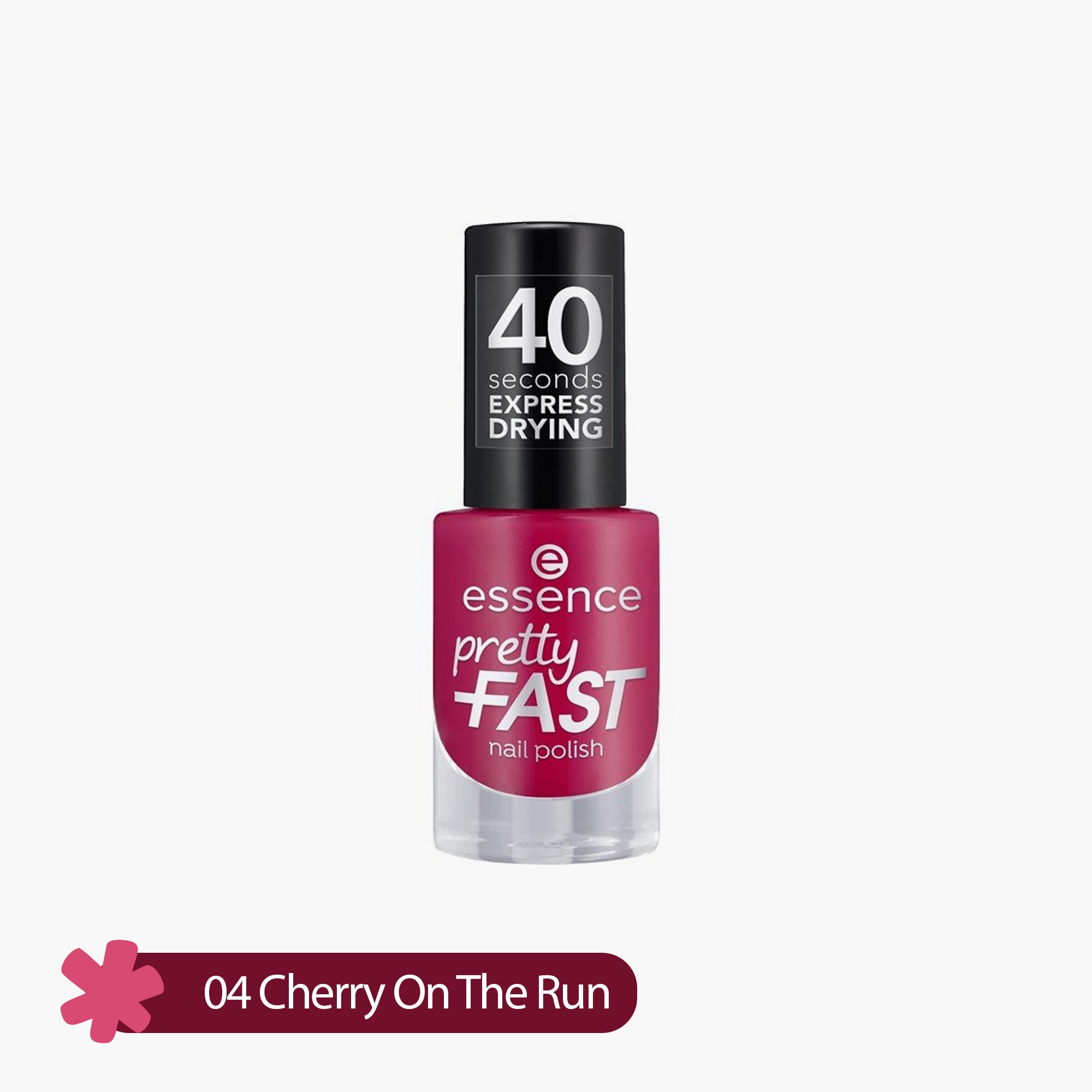 Essence Pretty Fast Nail Polish 04 Cherry On The Run 5ml