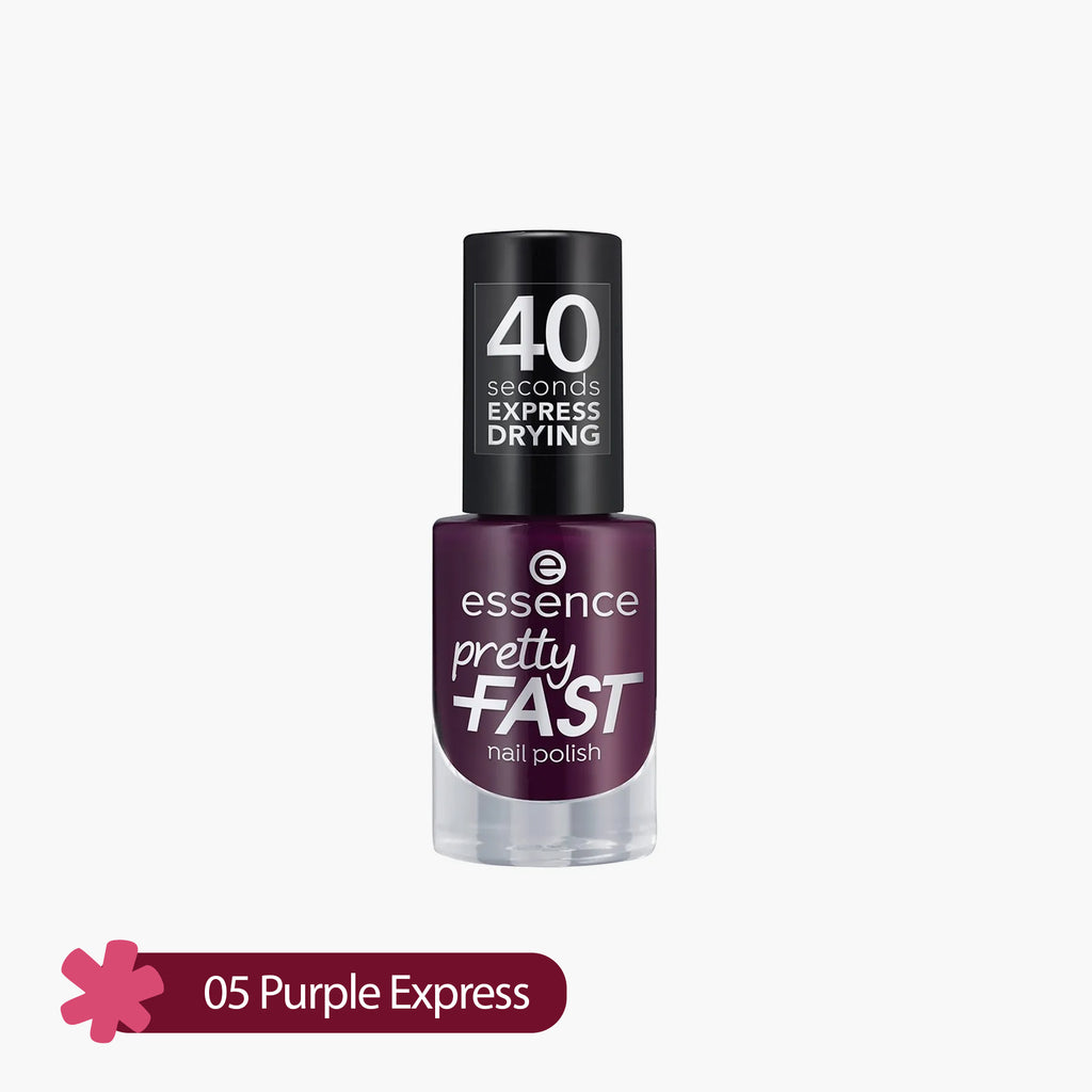 Essence Pretty Fast Nail Polish 05 Purple Express 5ml