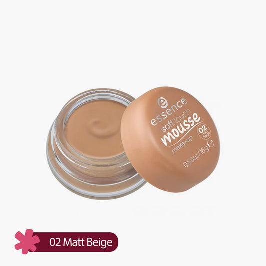 Essence Soft Touch Mousse Make-Up 02 Matt Beige 16gm