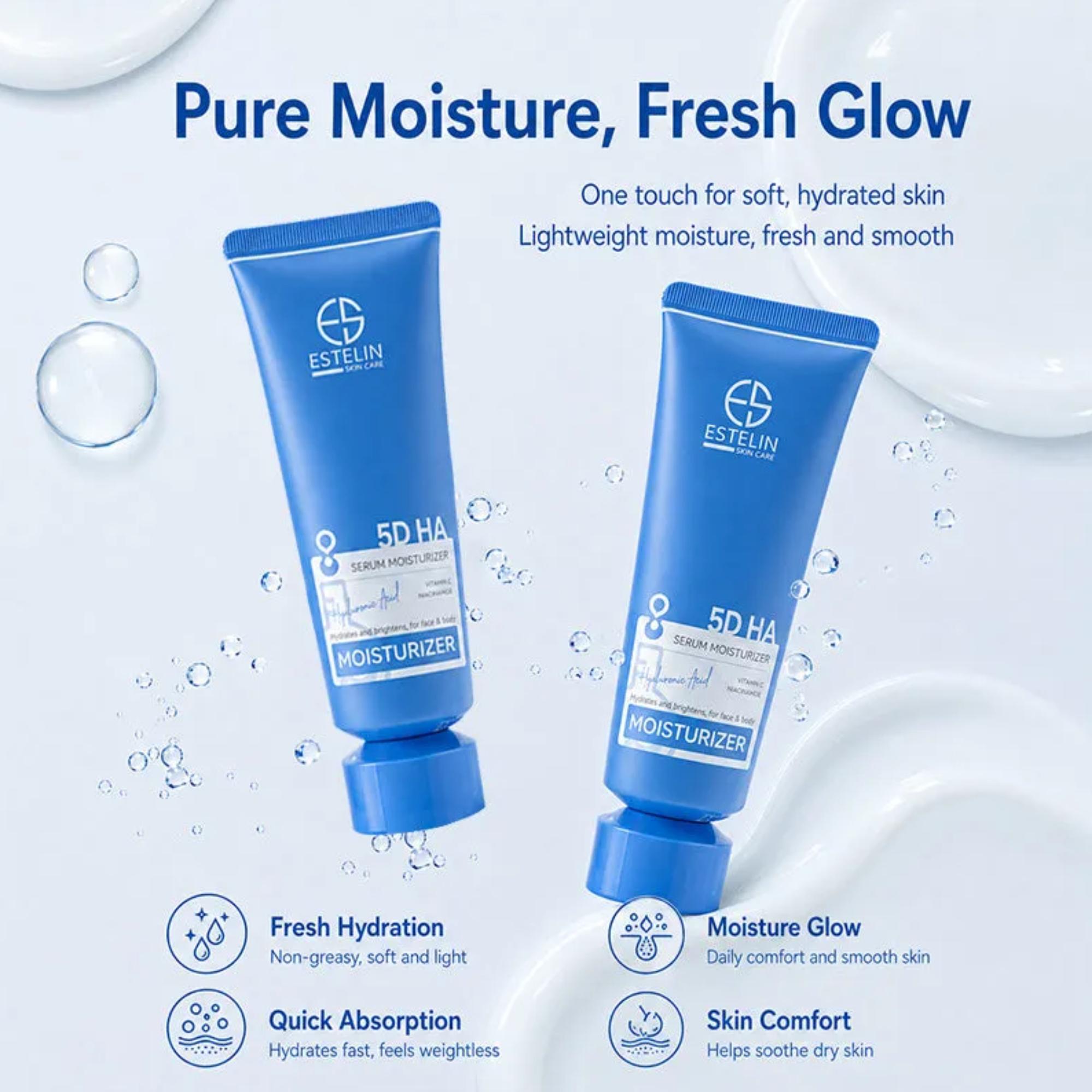 Estelin 5D Hyaluronic Acid Serum Moisturizer