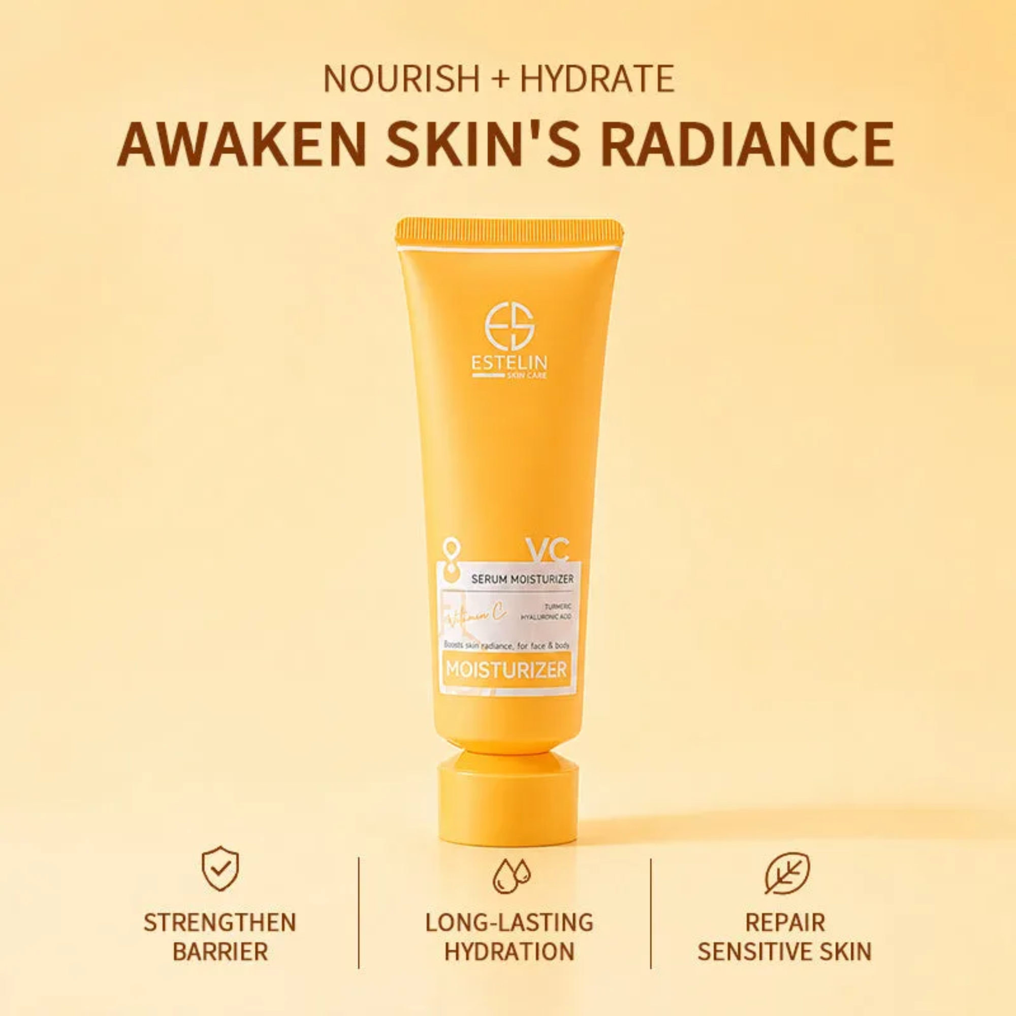 Estelin Vitamin C & Turmeric Serum Moisturizer