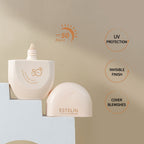 Estelin Pore Barrier Tinted Collagen & Peptide Sunscreen SPF50 PA++ 60gm how to use