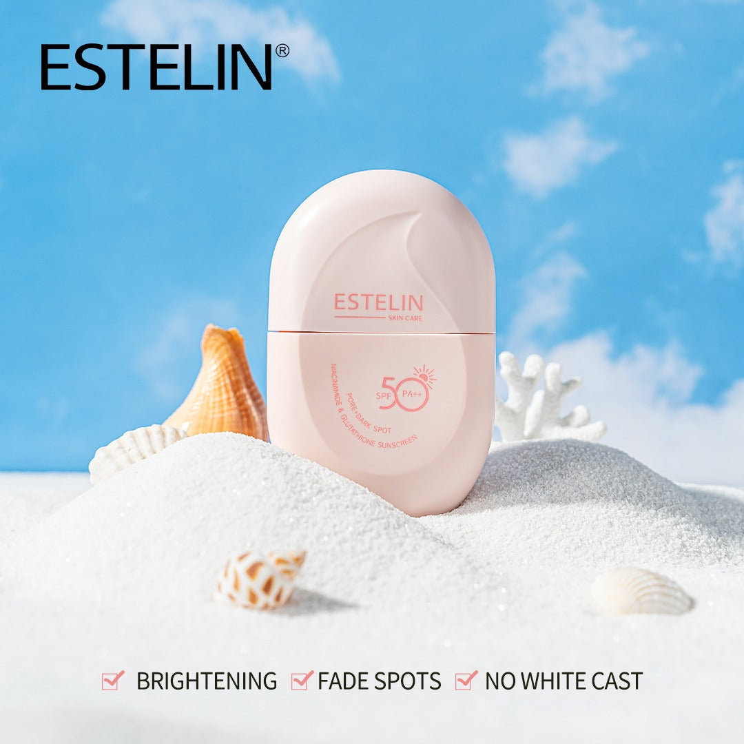Estelin Pore + Dark Spot Niacinamide & Glutathione Sunscreen SPF50 PA++ 60gm in Pakistan