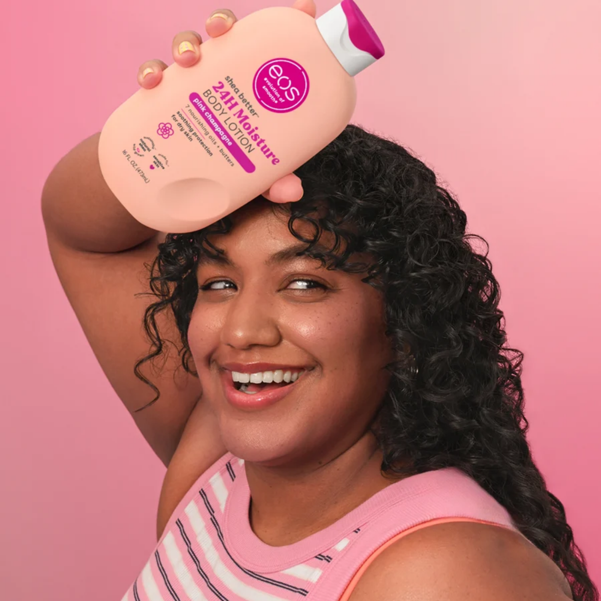Evolution Of Smooth Shea Butter 24H Moisture Hydration Lotion Pink Champagne