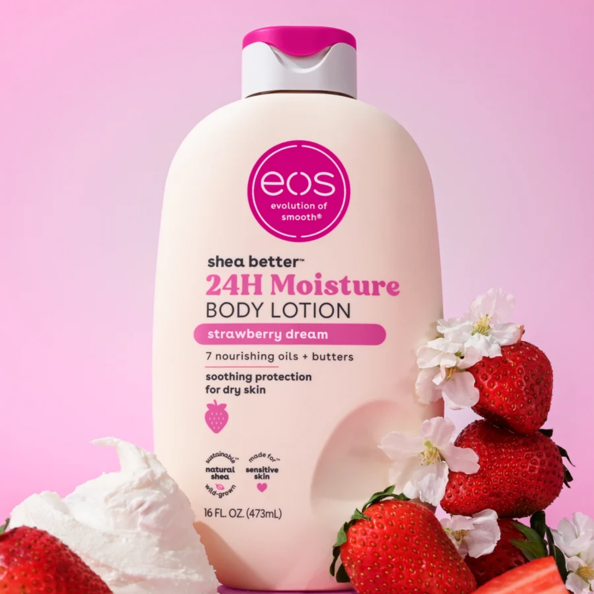 Evolution Of Smooth Shea Butter 24H Moisture Hydration Lotion Strawberry Dream