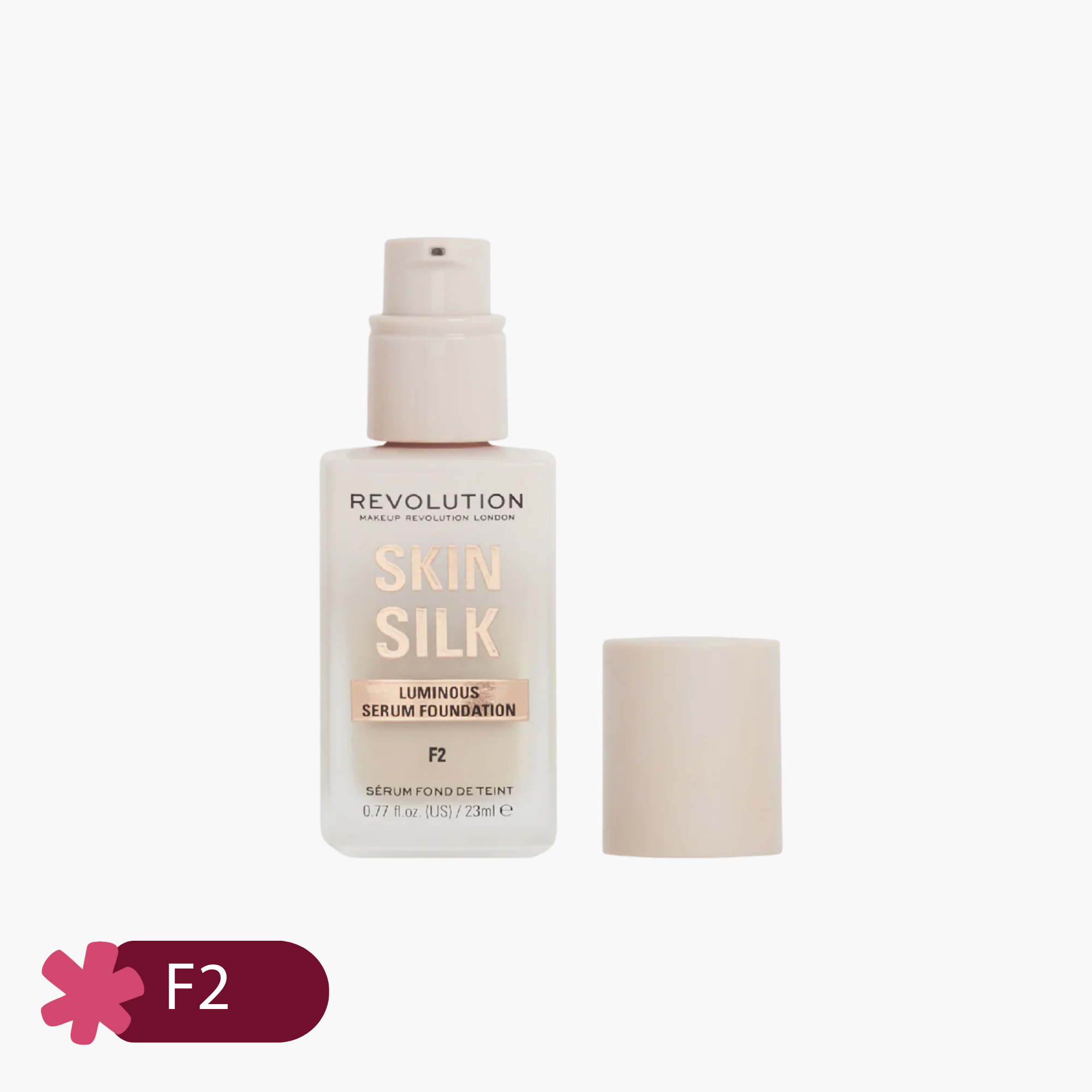 Revolution Skin Silk Luminous Serum Foundation F2 23ml