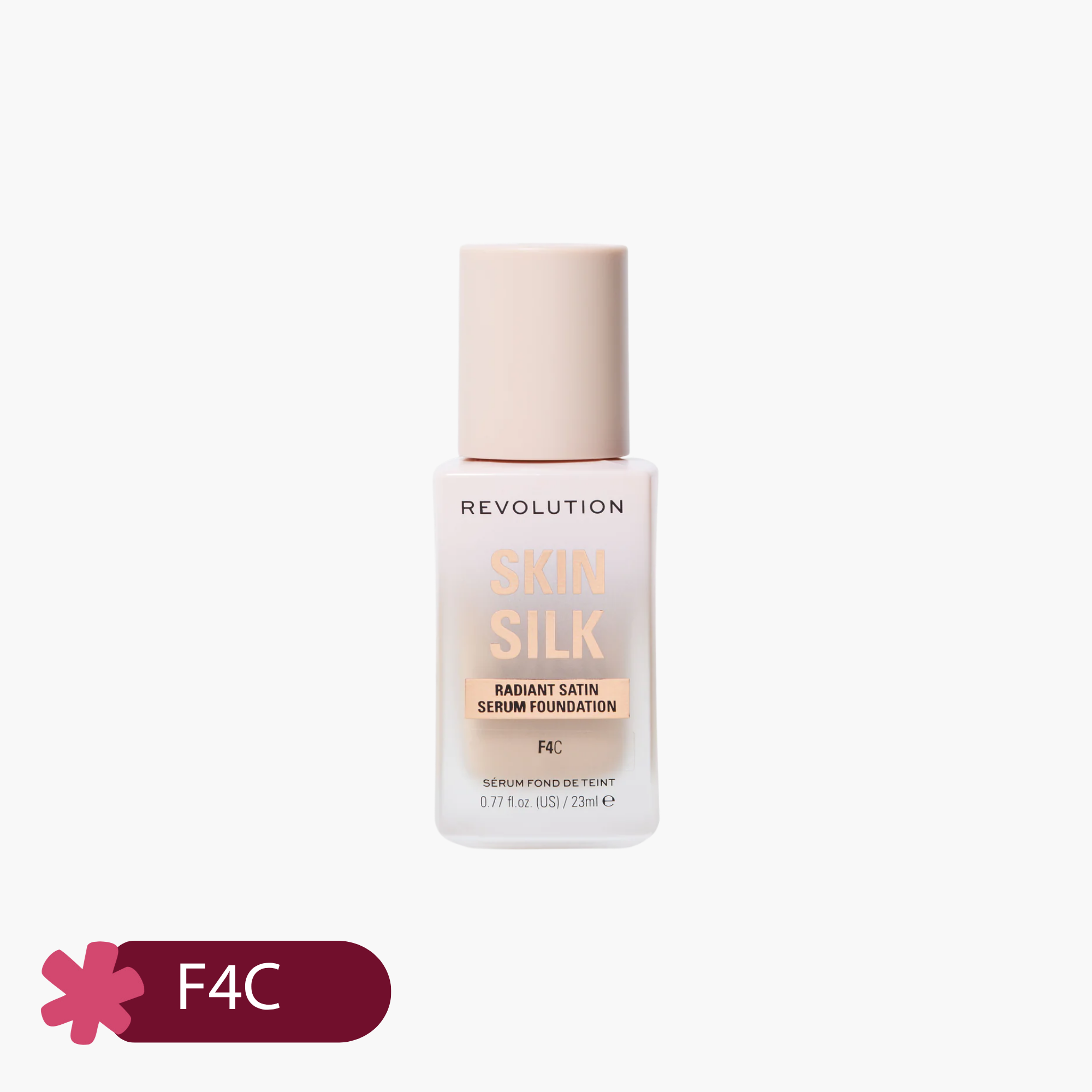 Revolution Skin Silk Luminous Serum Foundation F4C 23ml