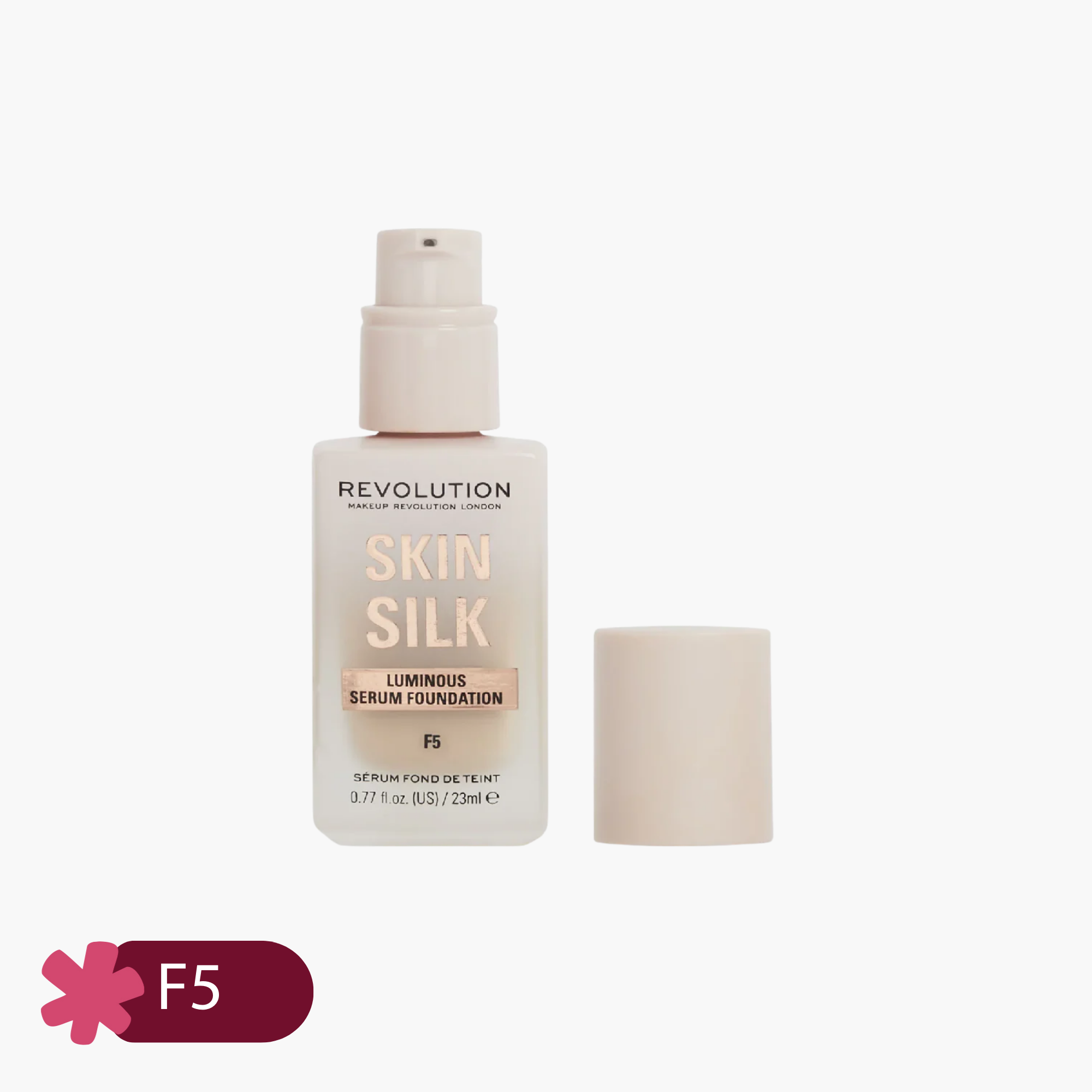 Revolution Skin Silk Luminous Serum Foundation F5 23ml