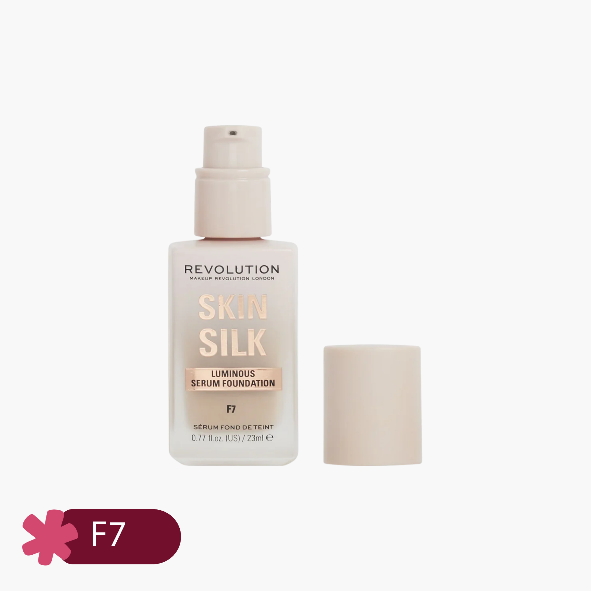Revolution Skin Silk Luminous Serum Foundation F7 23ml