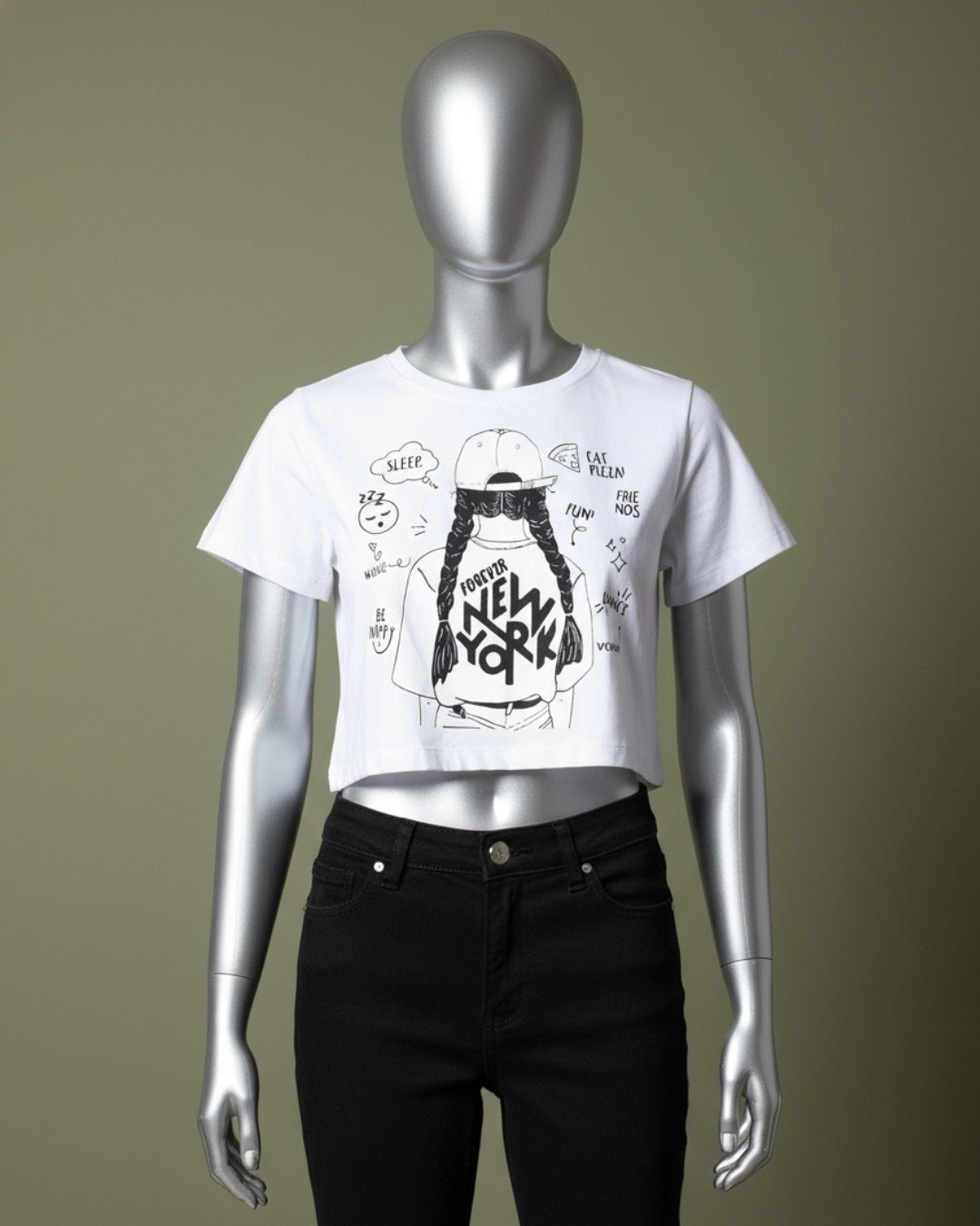Loom Pakistan Fashion Crop Tops White 01