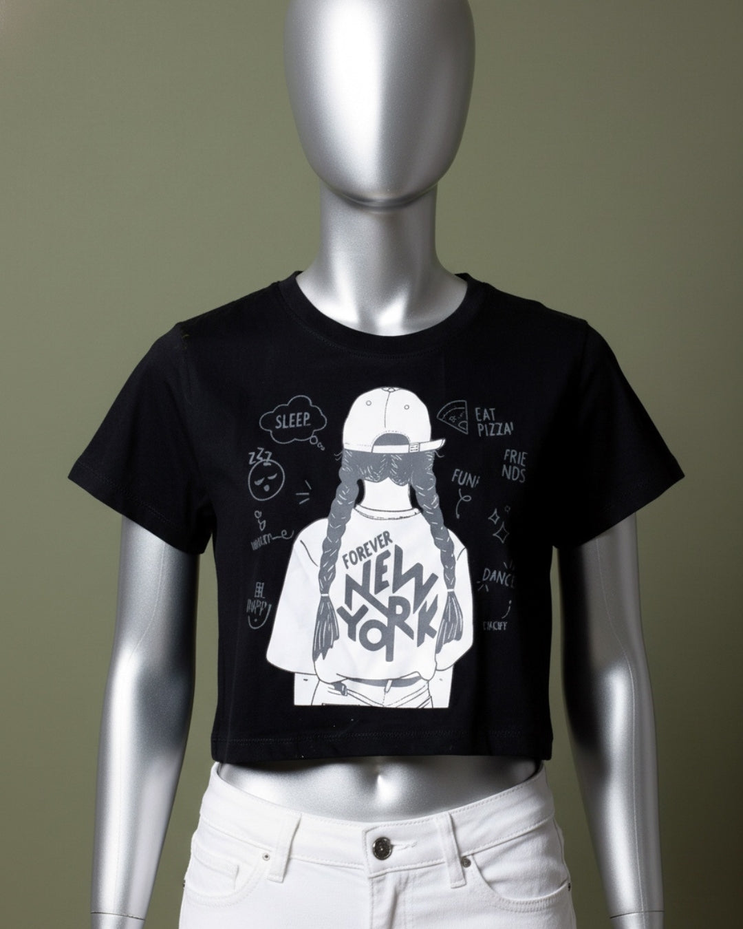 Loom Pakistan Fashion Crop Tops Black 01