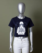 Loom Pakistan Fashion Crop Tops Navy Blue 01