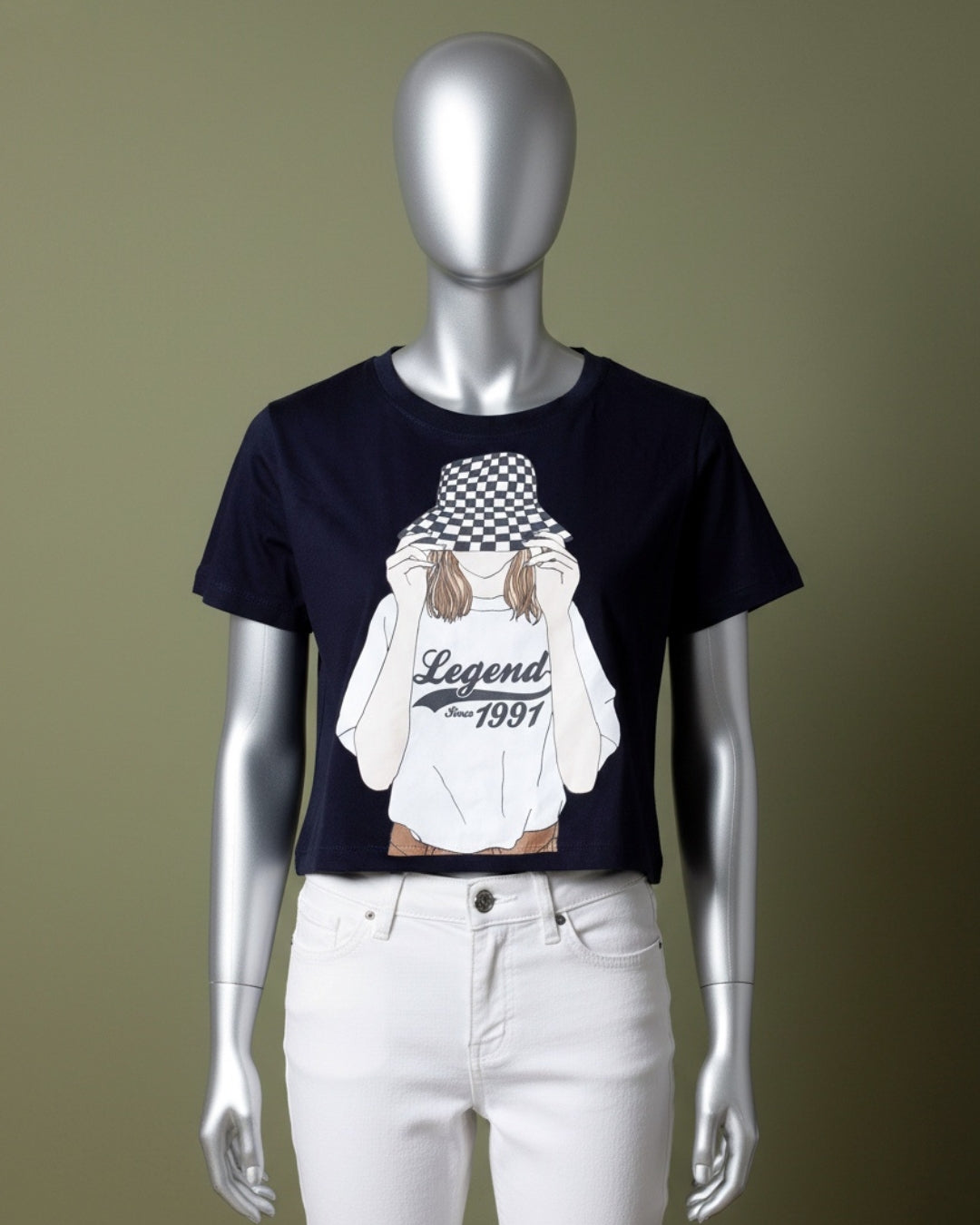 Loom Pakistan Fashion Crop Tops Navy Blue 02