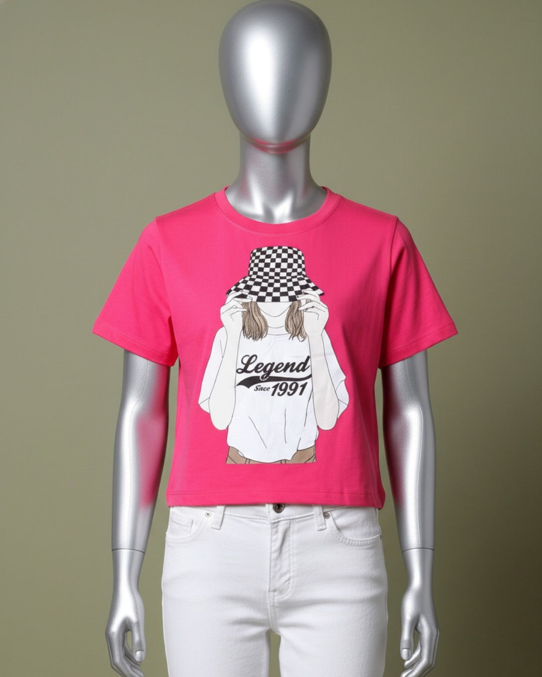 Loom Pakistan Fashion Crop Tops Neon Pink 02
