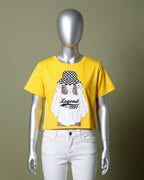 Loom Pakistan Fashion Crop Tops Yellow 01