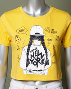 Loom Pakistan Fashion Crop Tops Yellow 02