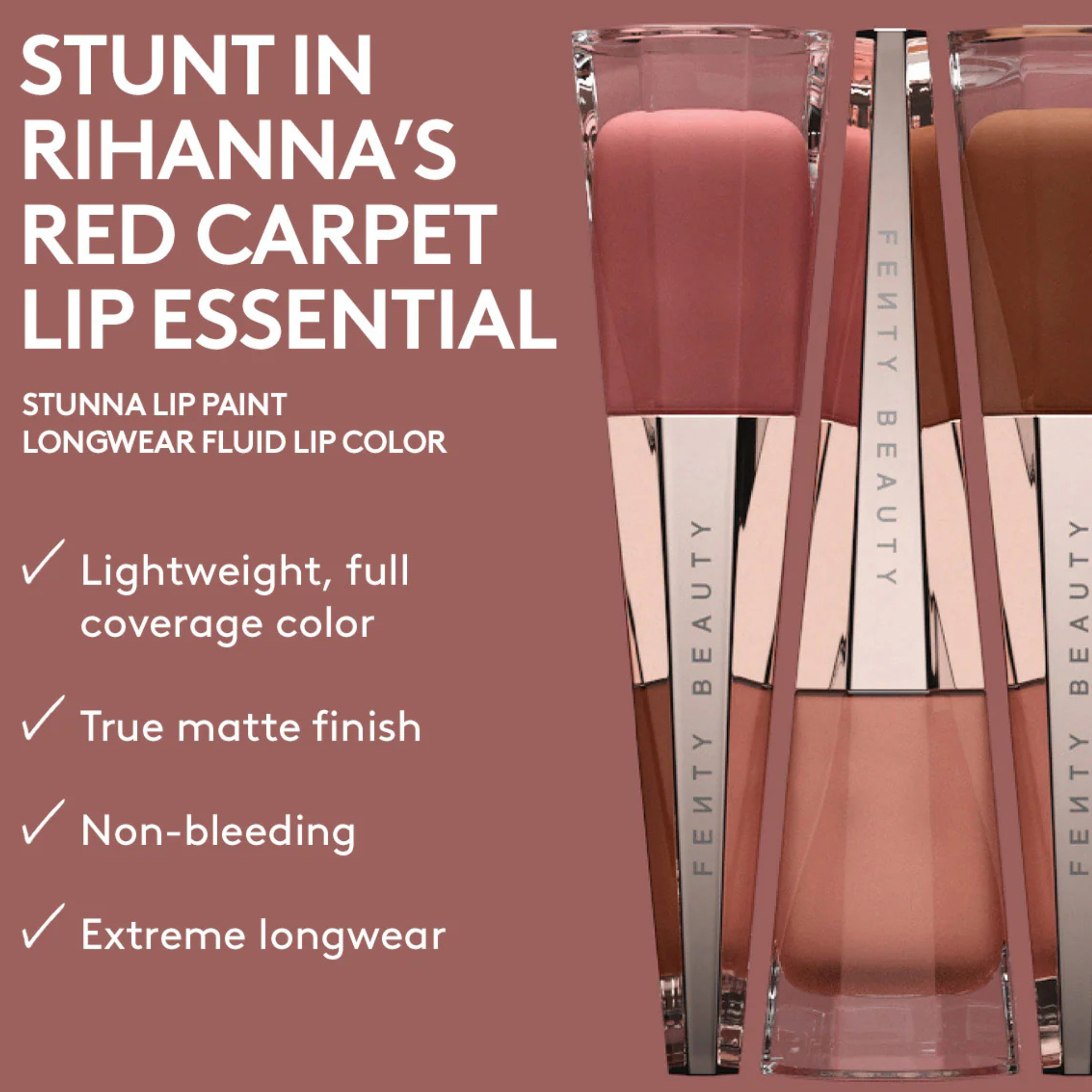Fenty Beauty Stunna Lip Paint Longwear Fluid Lip Color 4ml - Uninterested