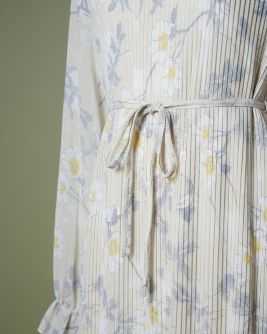 Loom Pakistan Floral Muse Maxi Dress Beige