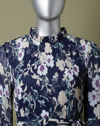 Loom Pakistan Floral Muse Maxi Dress Floral Navy Blue