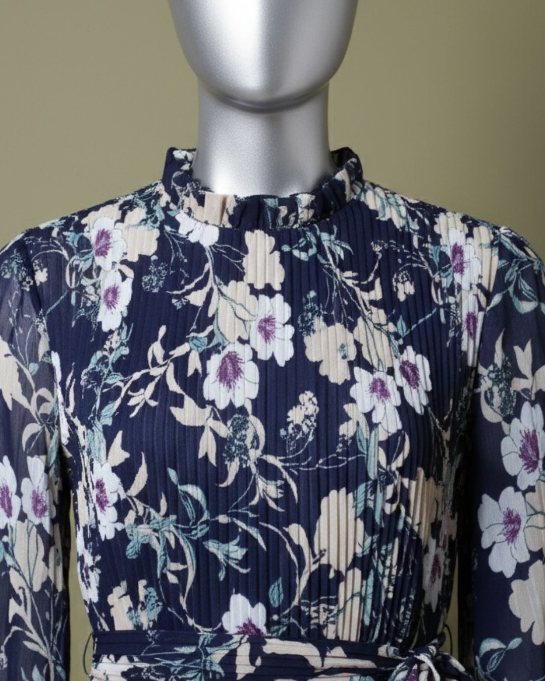 Loom Pakistan Floral Muse Maxi Dress Floral Navy Blue