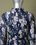 Loom Pakistan Floral Muse Maxi Dress Floral Navy Blue