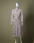 Loom Pakistan Floral Muse Maxi Dress Mint Green & Pink