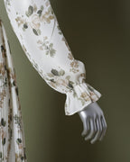 Loom Pakistan Floral Muse Maxi Dress Off White