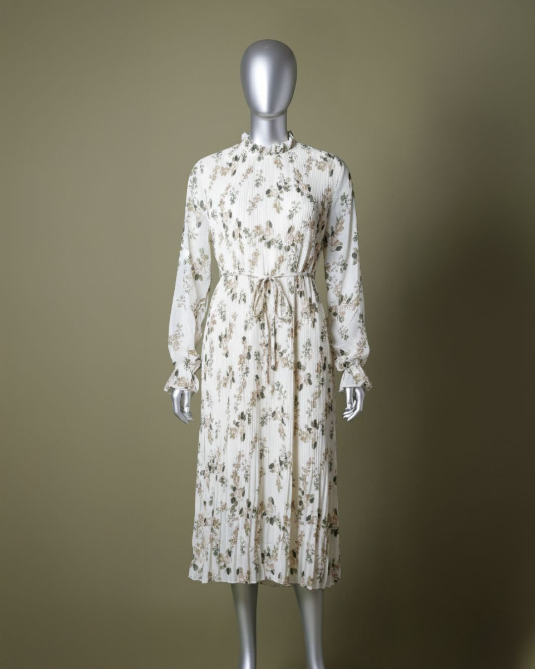 Loom Pakistan Floral Muse Maxi Dress Off White